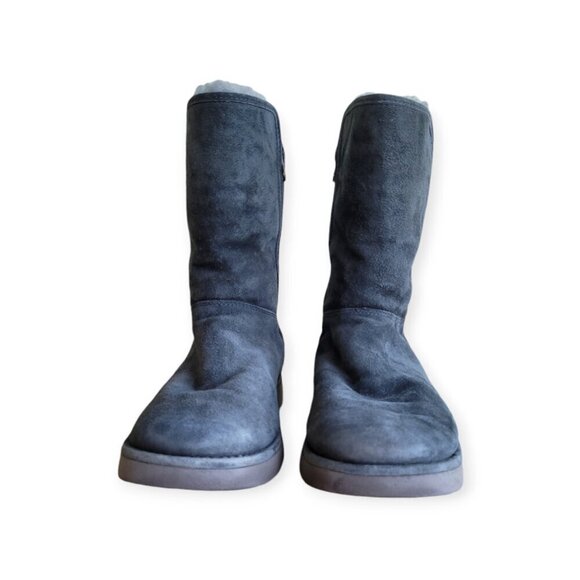 UGG Abree Short II Women’s Charcoal Sheepskin Winter Boots — Size 7 (EUC) - Picture 7 of 14